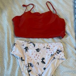 XL Women’s 2 piece high waist swimsuit